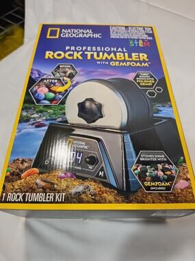 National Geographic Rock Tumbler Hobby STEM Kit Educational Science Set B7 NEW